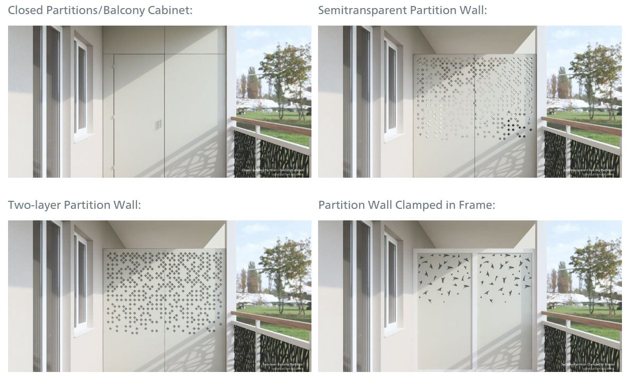 Balcony Partitions & Cabinets