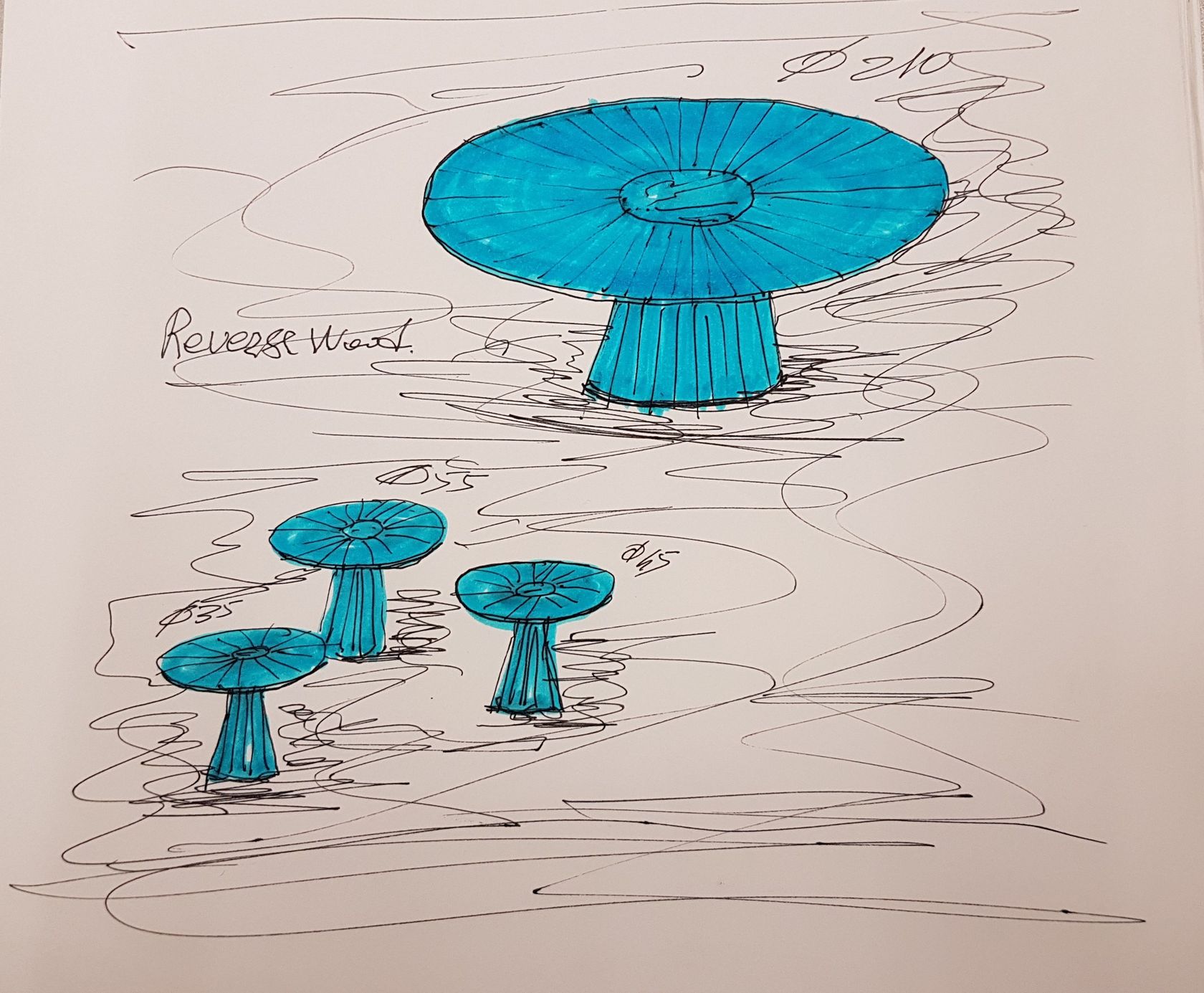 REVERSE OCCASIONAL TABLE ME 5642/5643