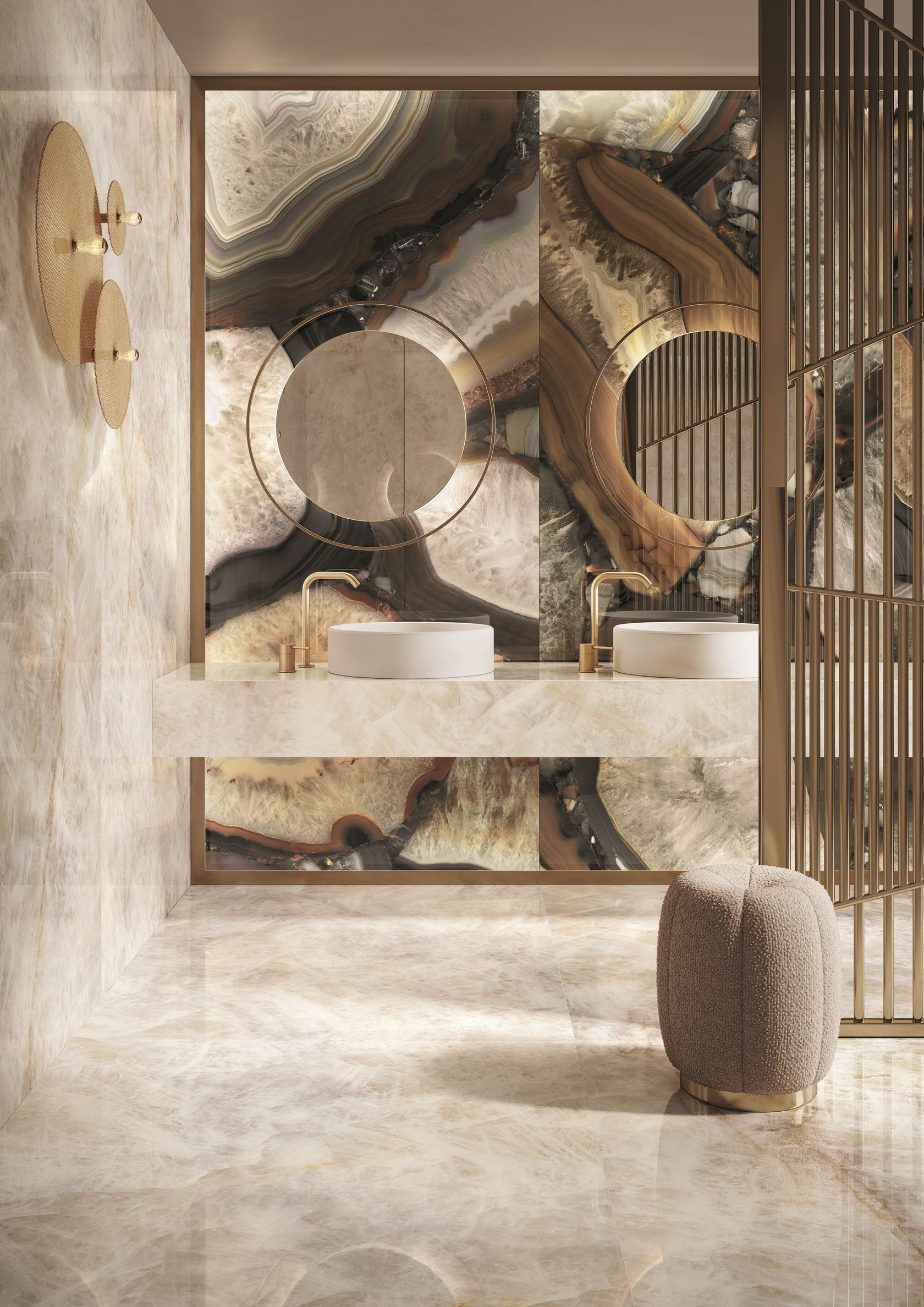 TELE DI MARMO PRECIOUS AGATE BROWN