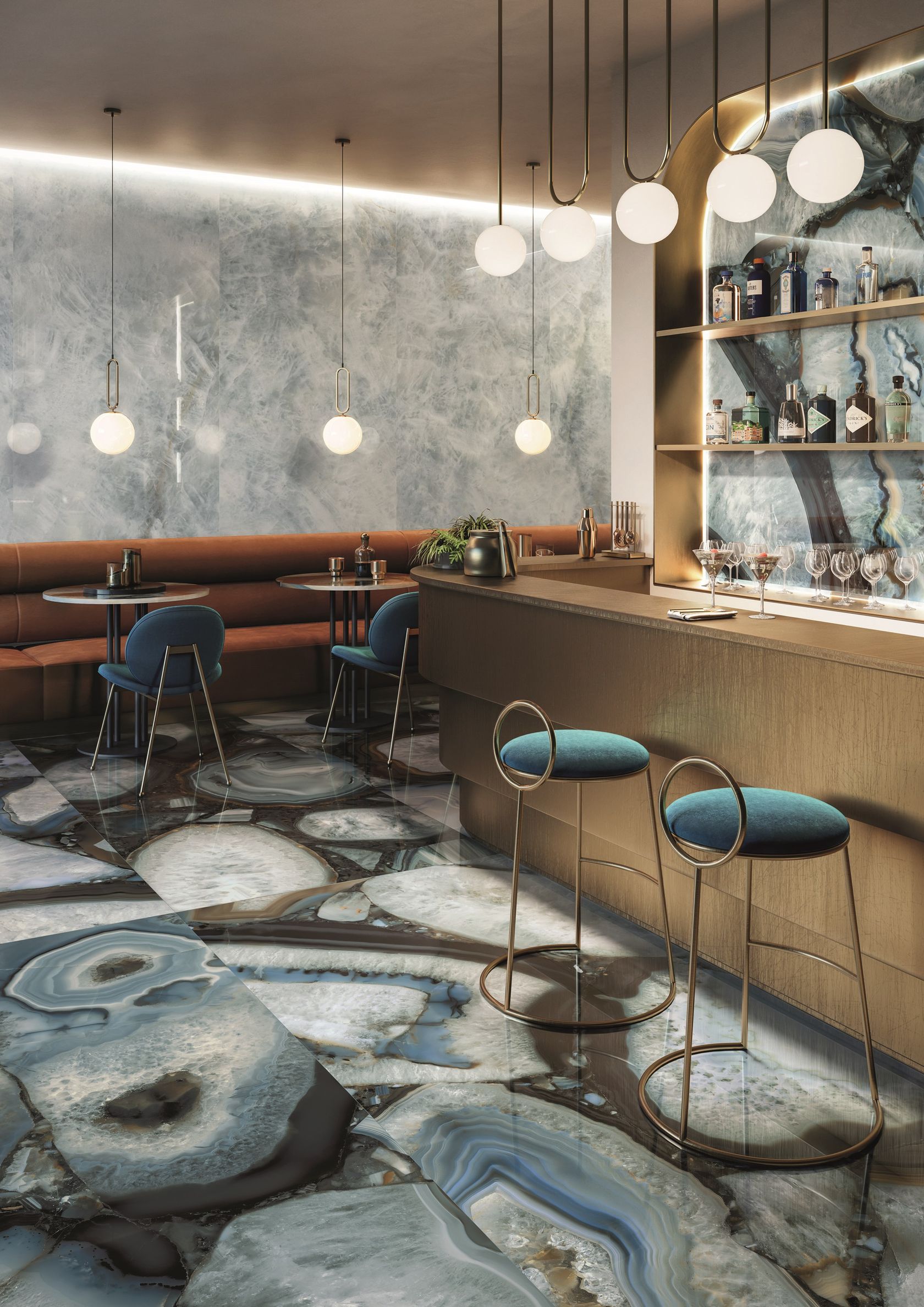 TELE DI MARMO PRECIOUS CRYSTAL AZURE