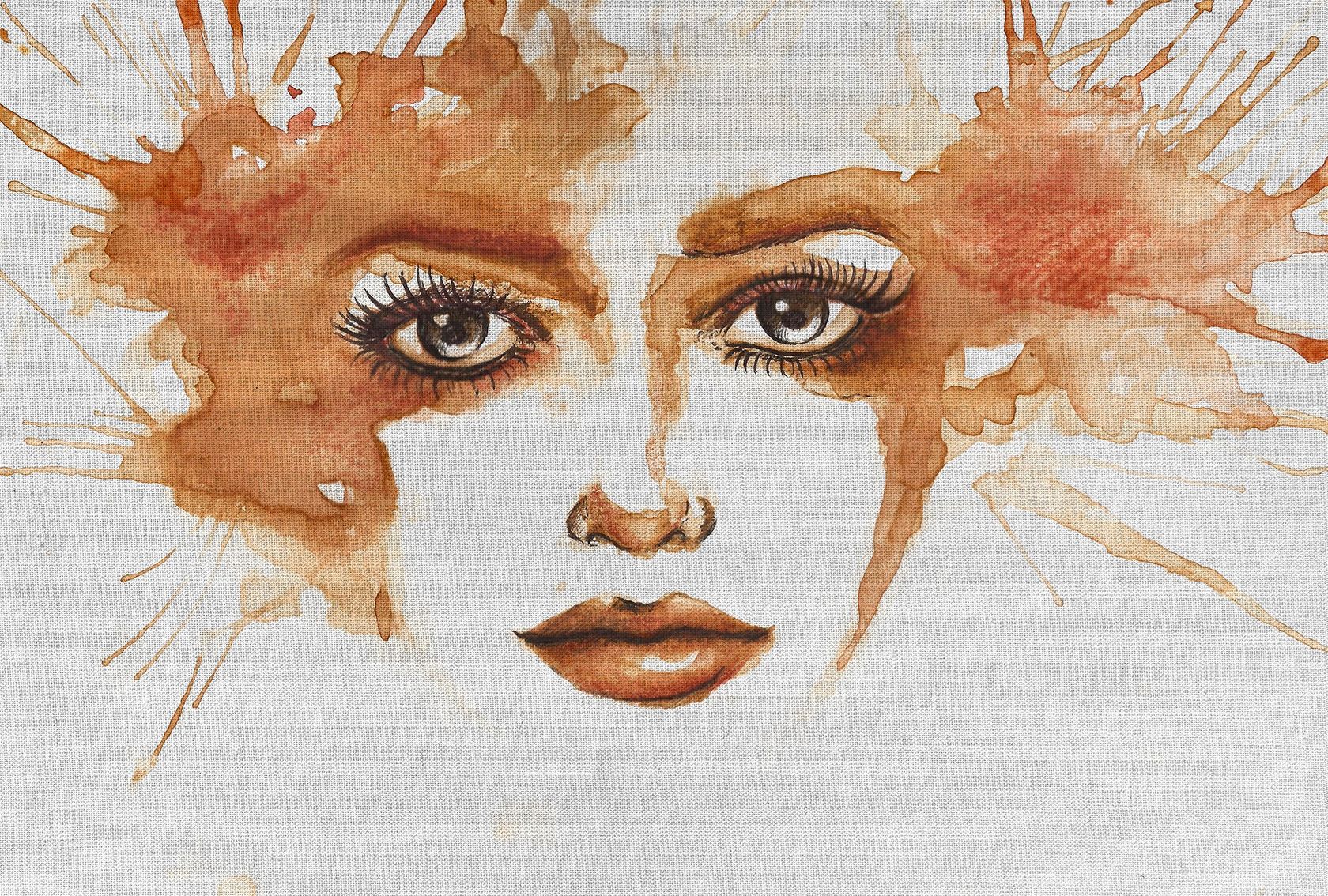 WATERCOLOUR FACE