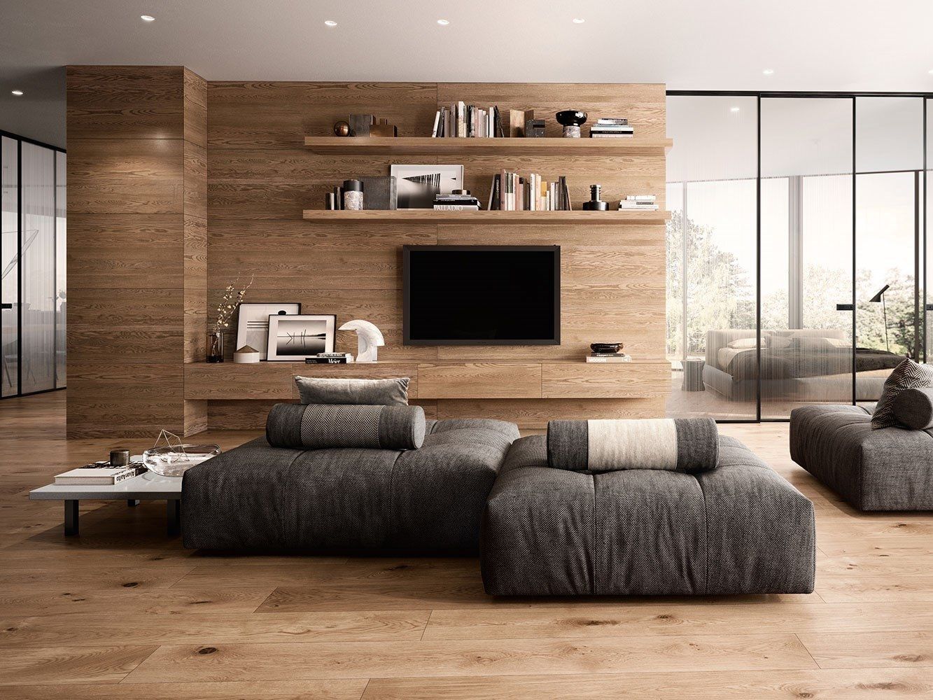 SMOOTH VERTICAL WOOD BOISERIE