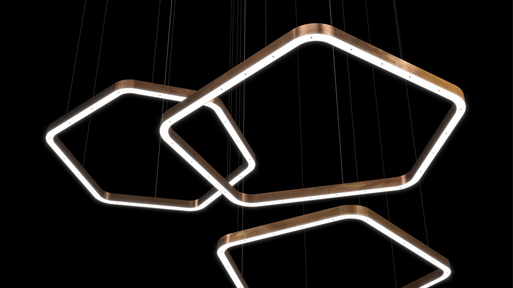 LIGHT RINGS HORIZONTAL POLYGONAL