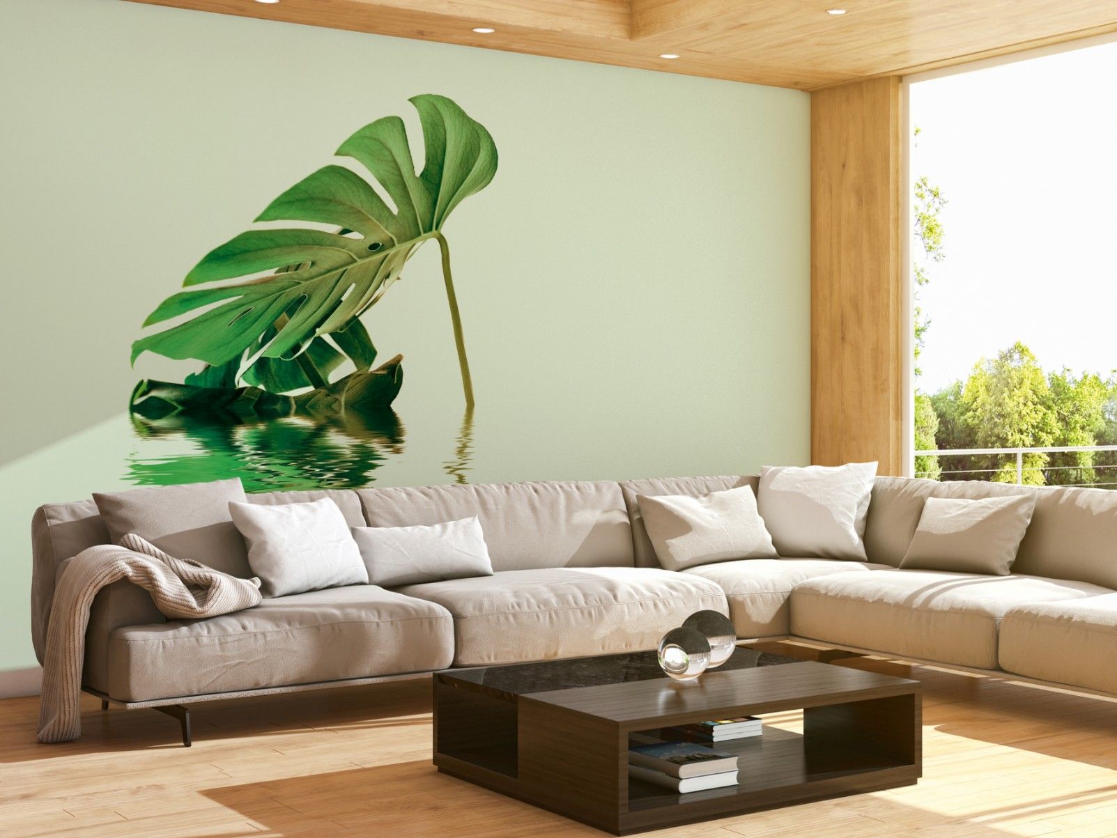 MONSTERA LEAF WATER 2