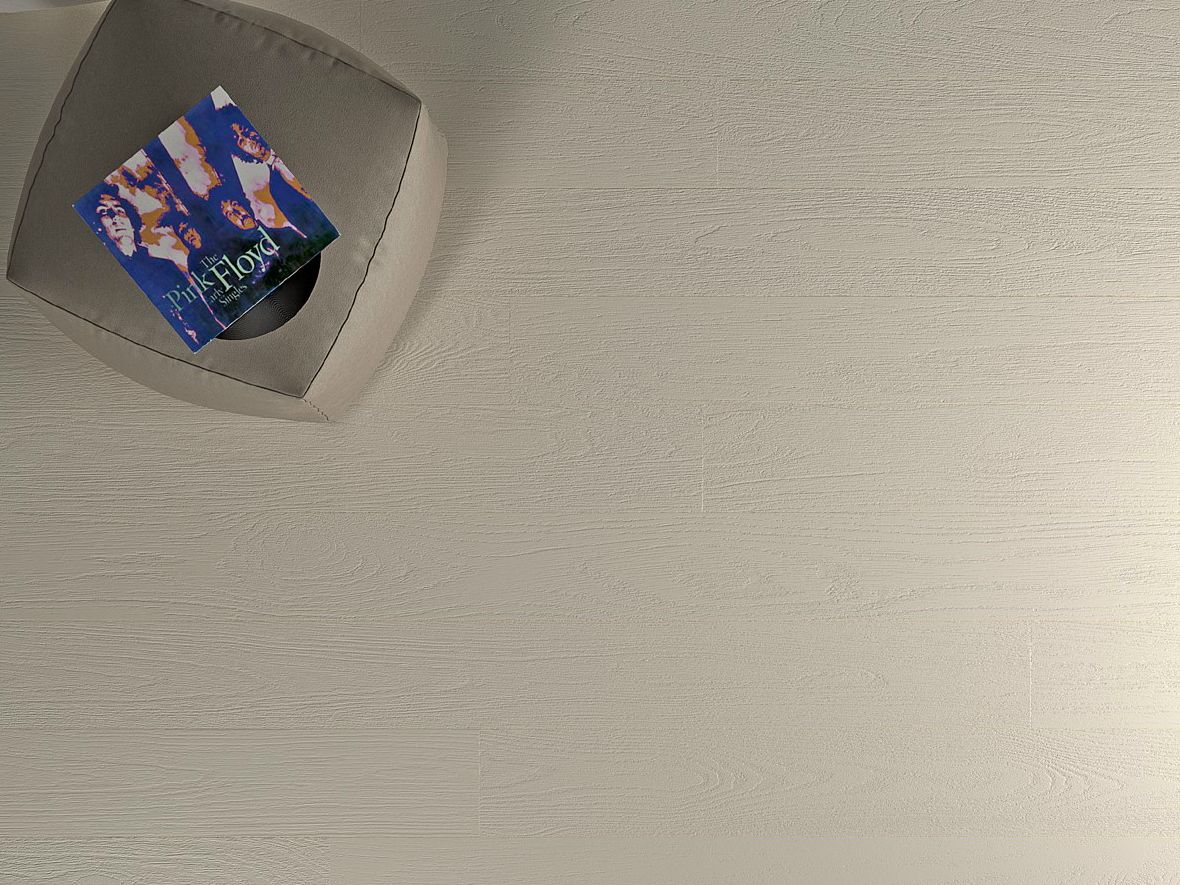 Open pore ivory lacquered oak