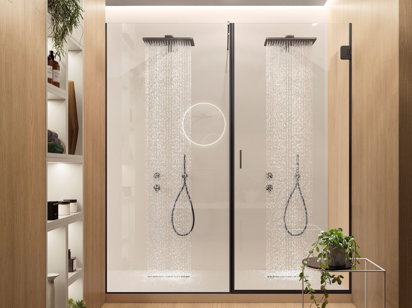 Niche shower cabin