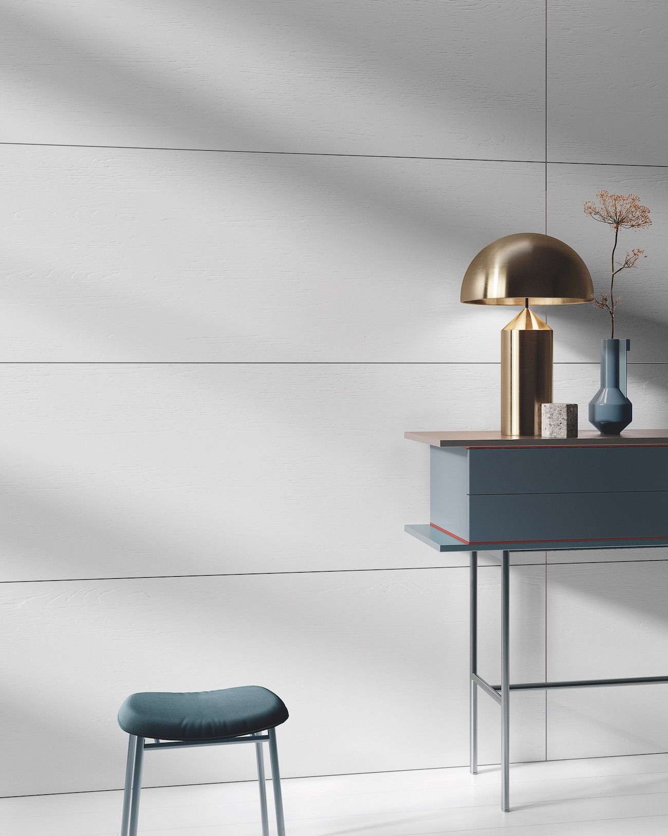 SMOOTH LACQUERED WITH GROOVES BOISERIE