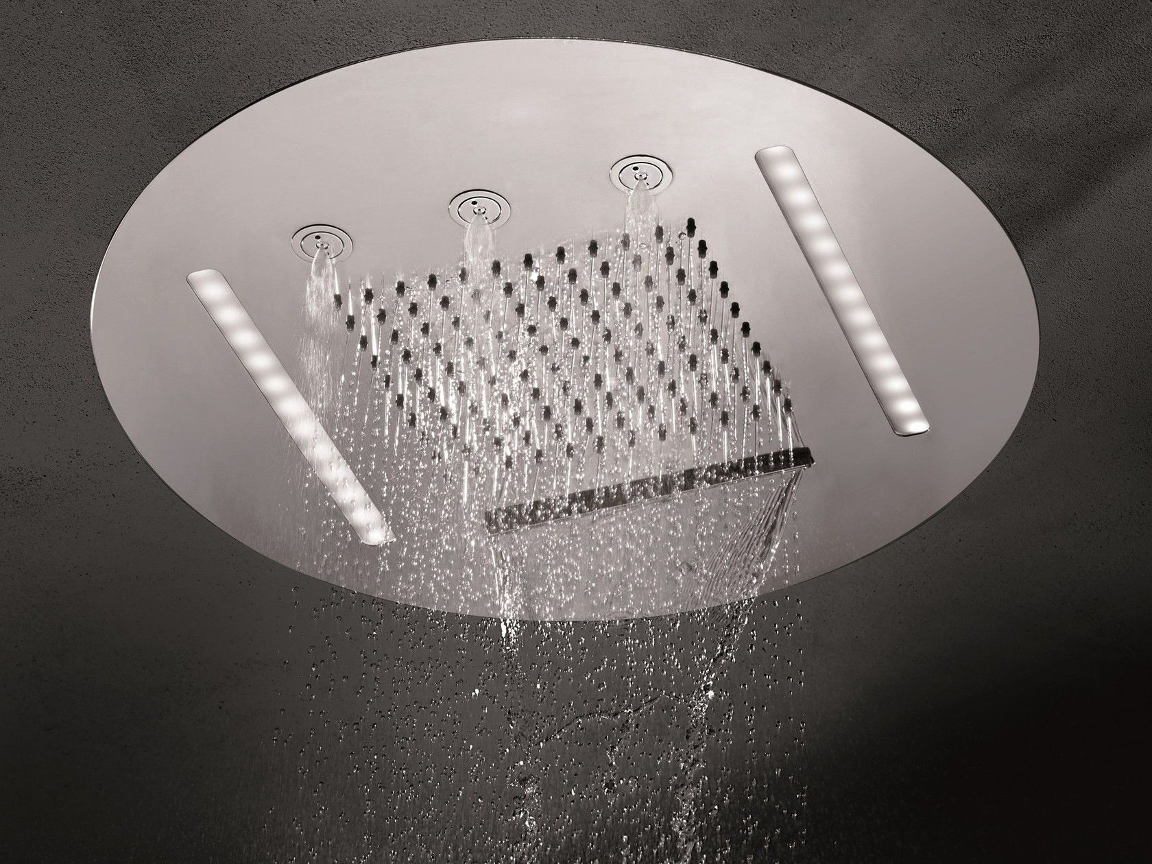 OVERHEAD SHOWERS FOR CHROMOTHERAPY