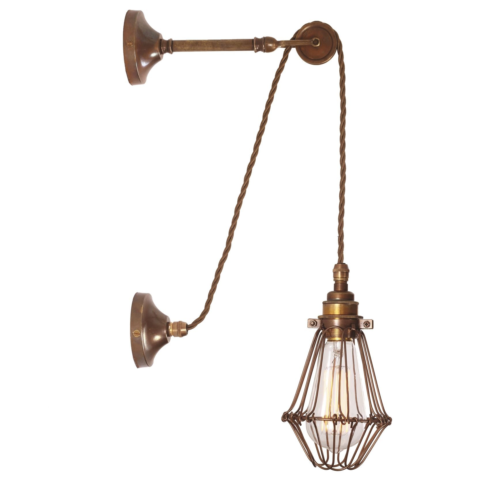 APOCH PULLEY CAGE WALL LIGHT