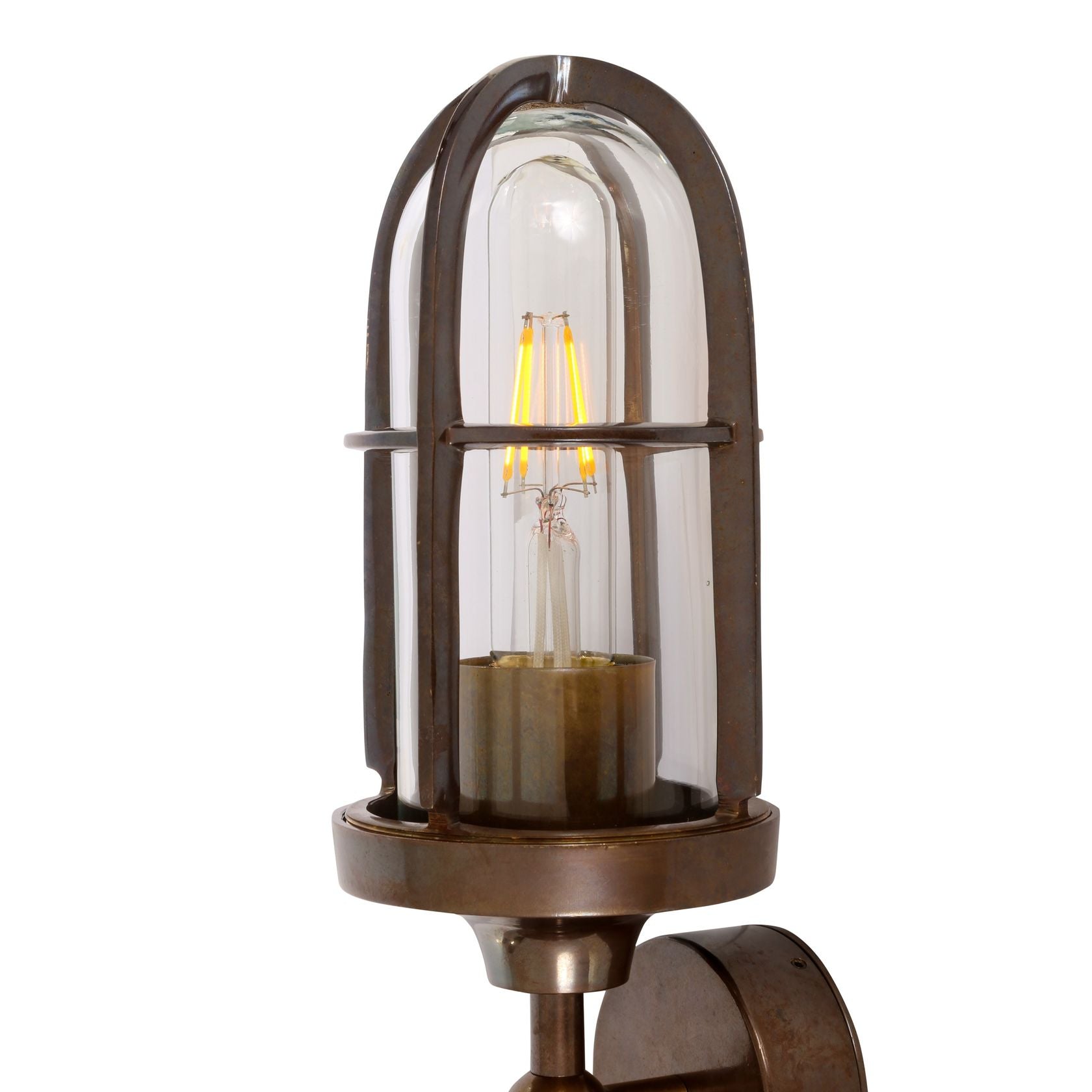 CLAYTON DOUBLE WELL GLASS WALL LIGHT