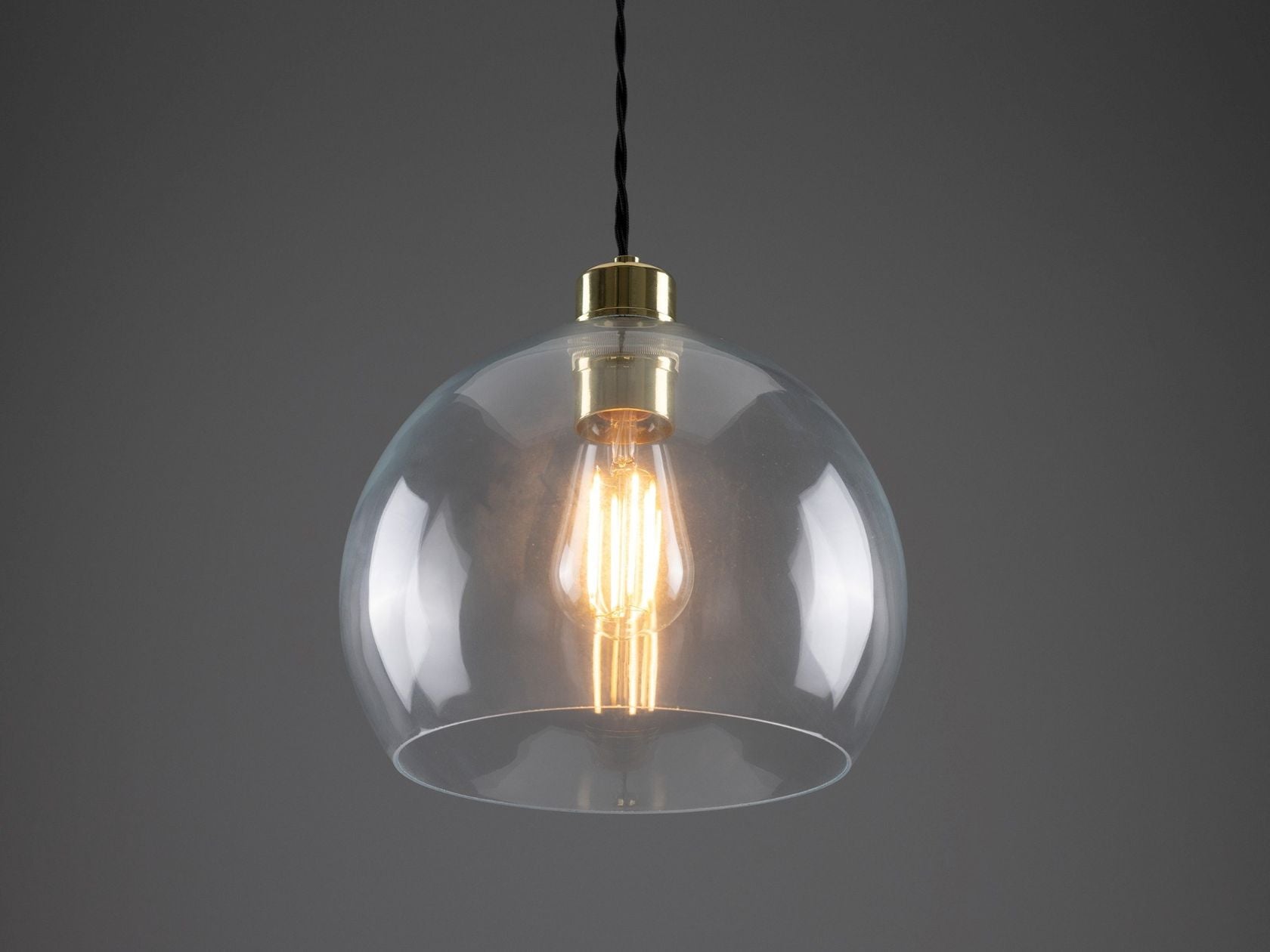 EDEN 250MM CLEAR SPHERE PENDANT