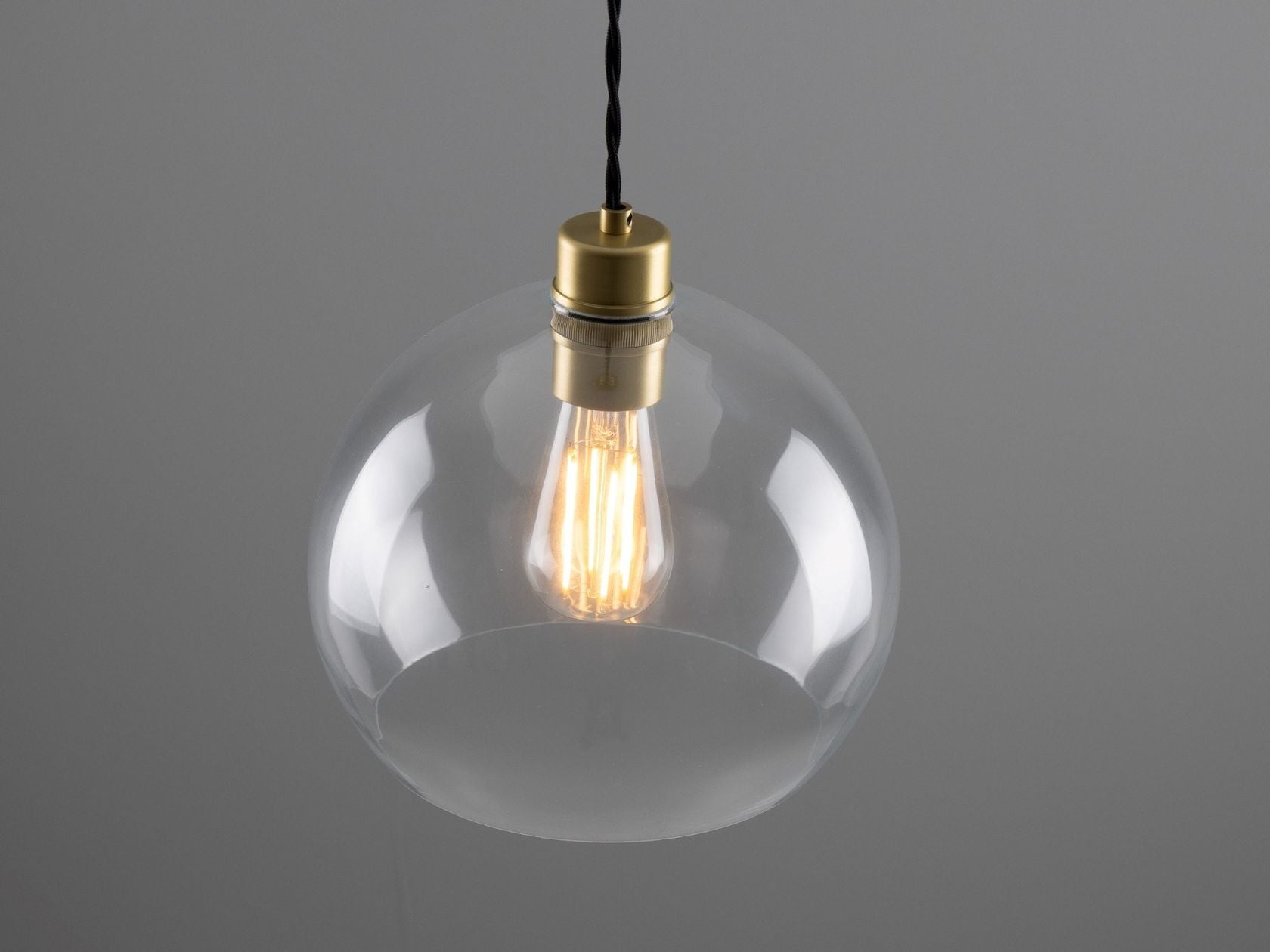 EDEN 250MM CLEAR SPHERE PENDANT