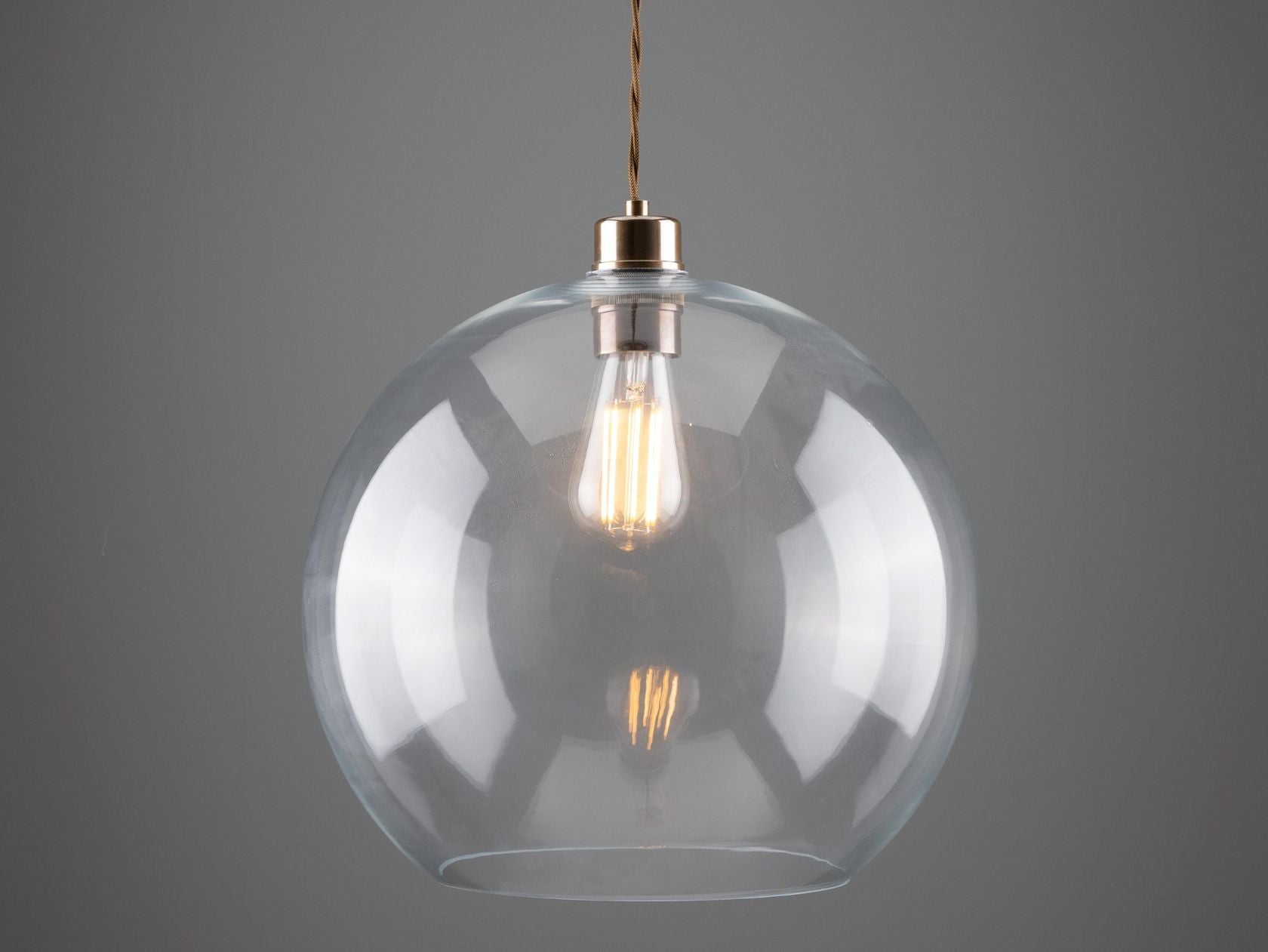 EDEN 350MM CLEAR SPHERE PENDANT