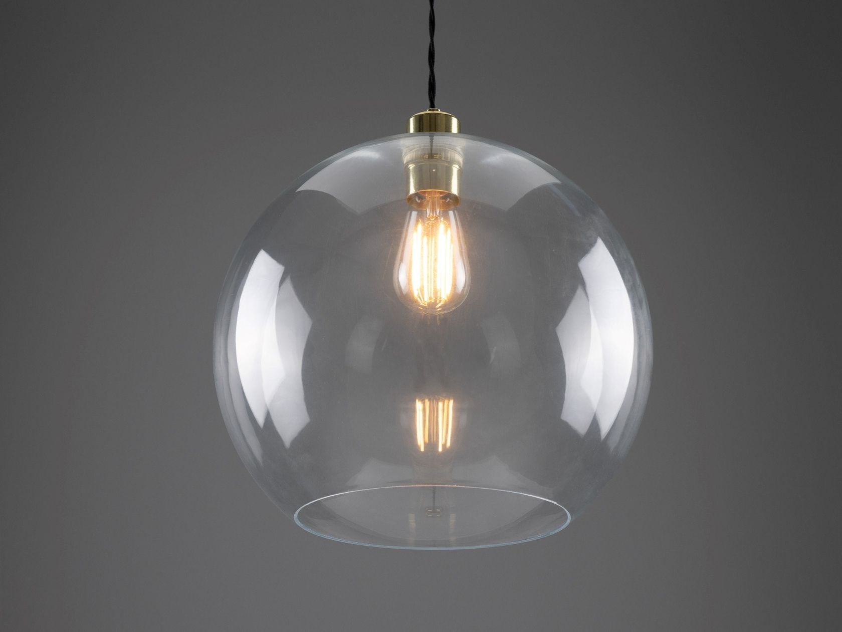 EDEN 350MM CLEAR SPHERE PENDANT