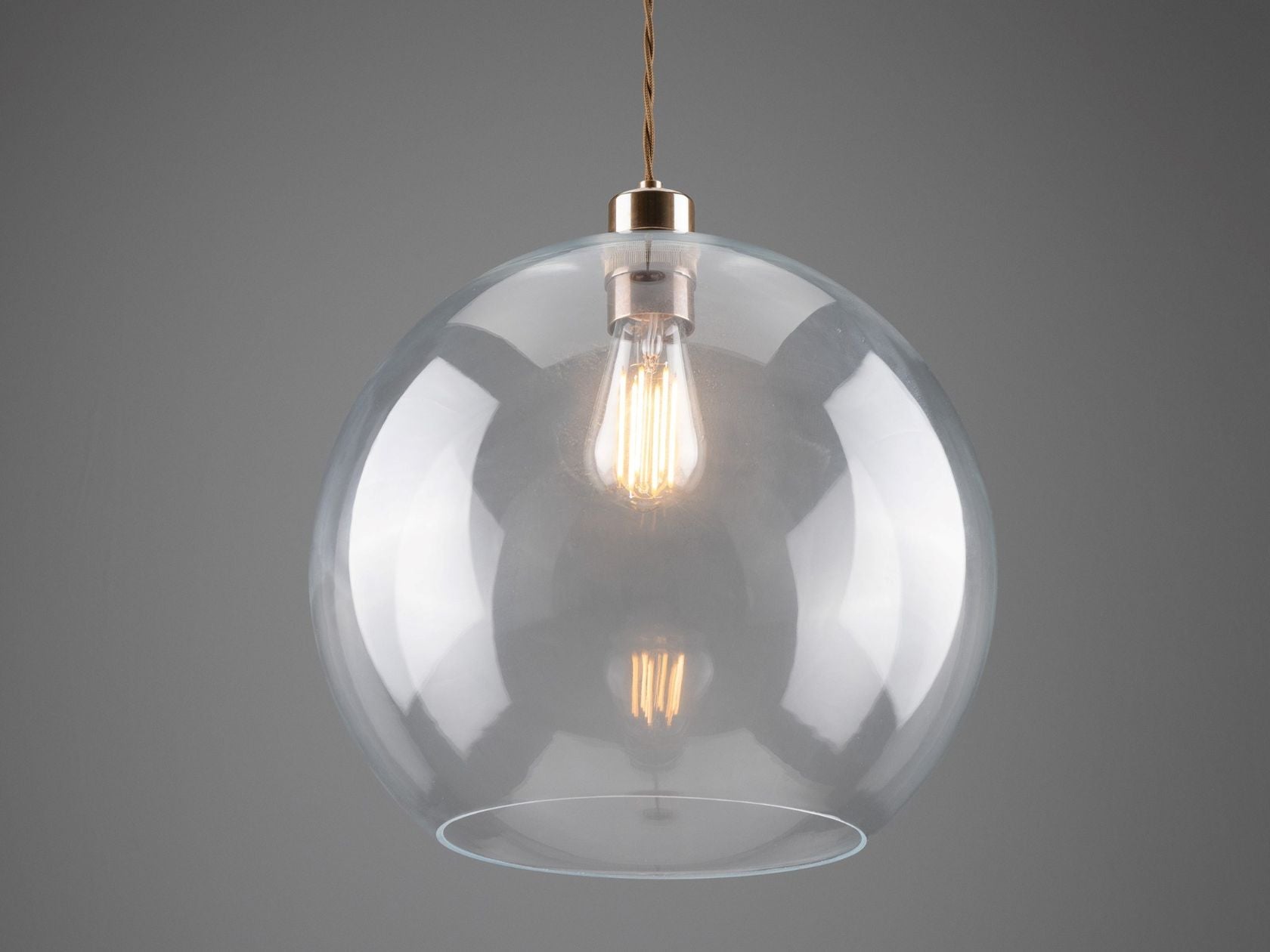 EDEN 350MM CLEAR SPHERE PENDANT