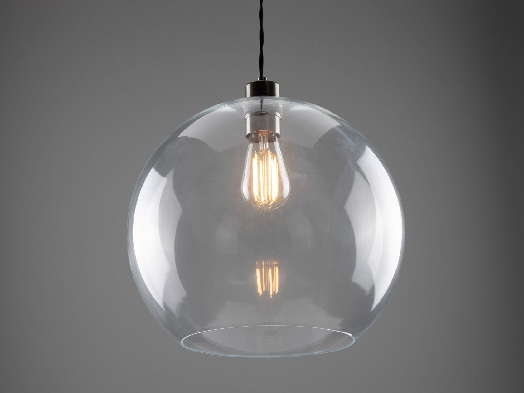 EDEN 350MM CLEAR SPHERE PENDANT