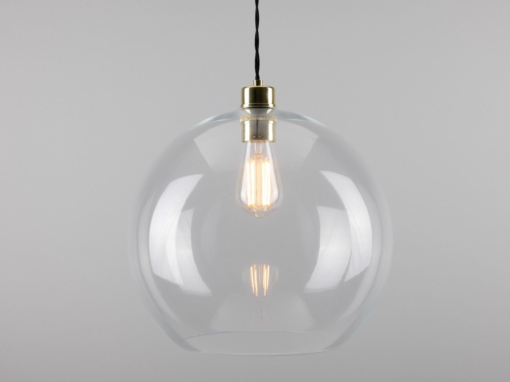 EDEN 350MM CLEAR SPHERE PENDANT