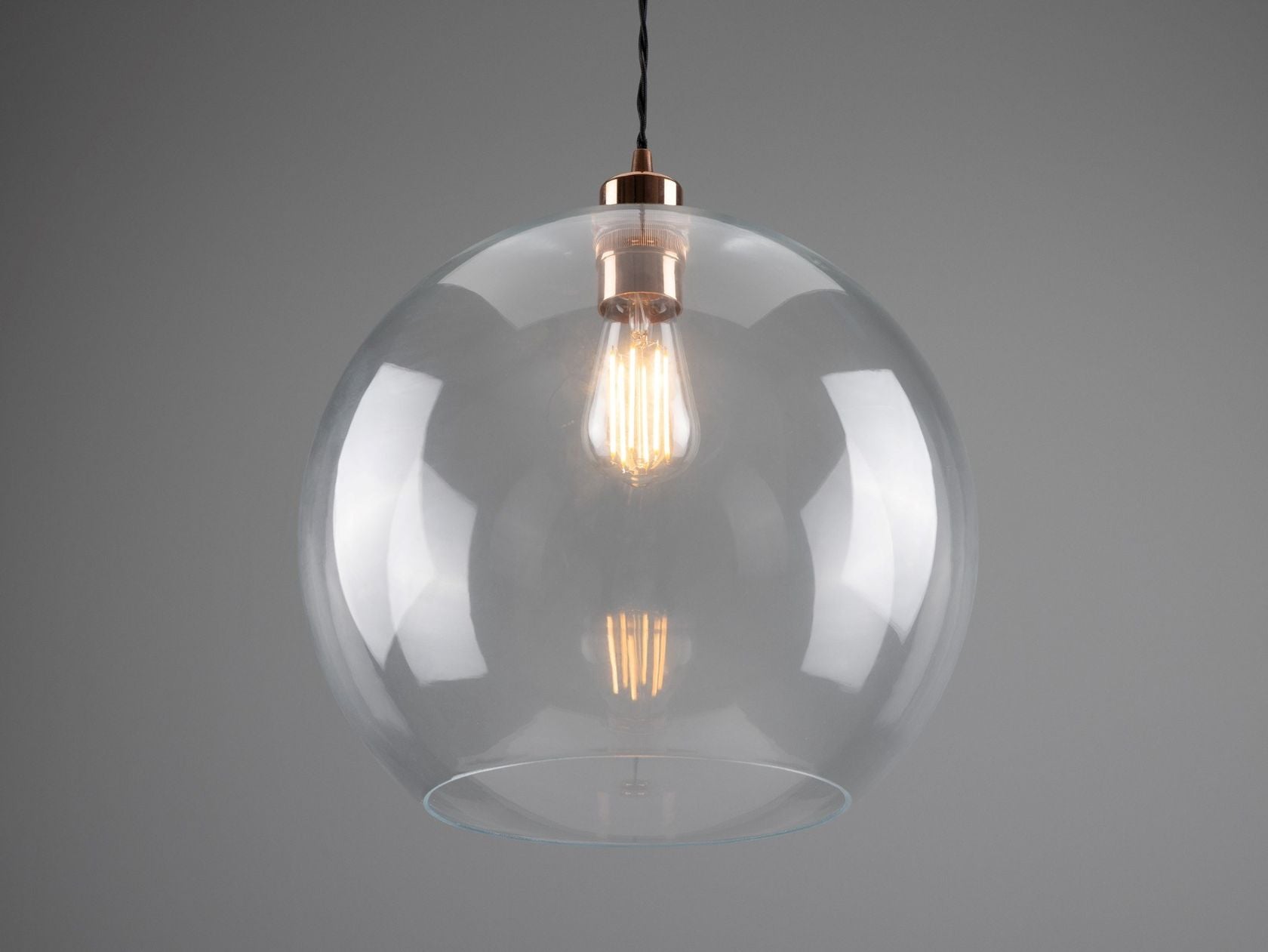 EDEN 350MM CLEAR SPHERE PENDANT