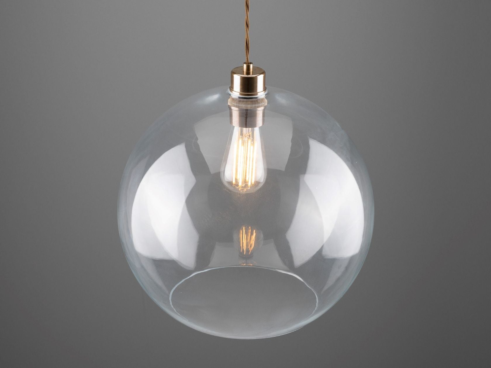 EDEN 350MM CLEAR SPHERE PENDANT