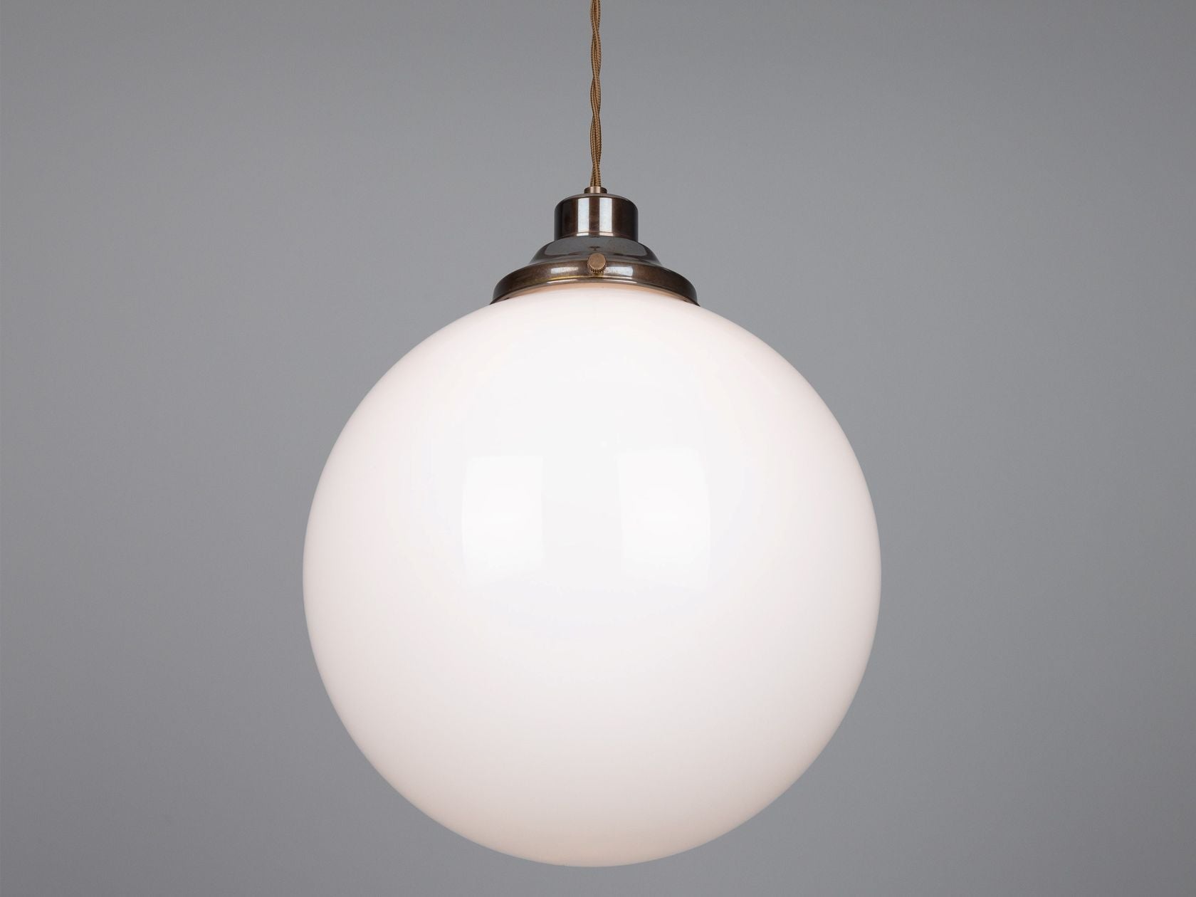 GENTRY OPAL GLASS GLOBE PENDANT LIGHT 30