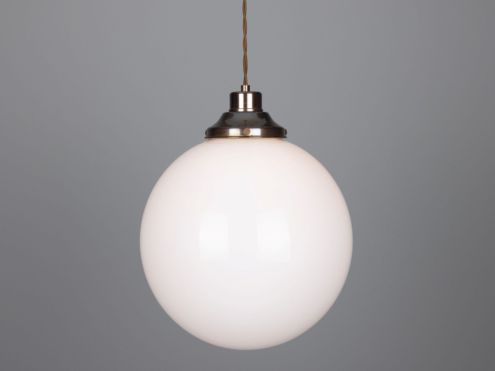 GENTRY OPAL GLASS GLOBE PENDANT LIGHT 30