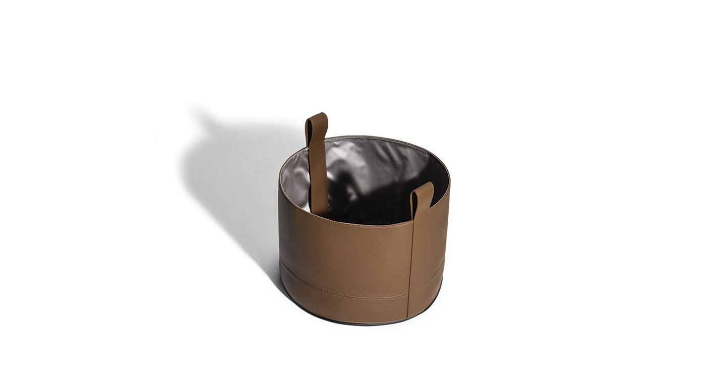 LEATHER BASKET - BASKET