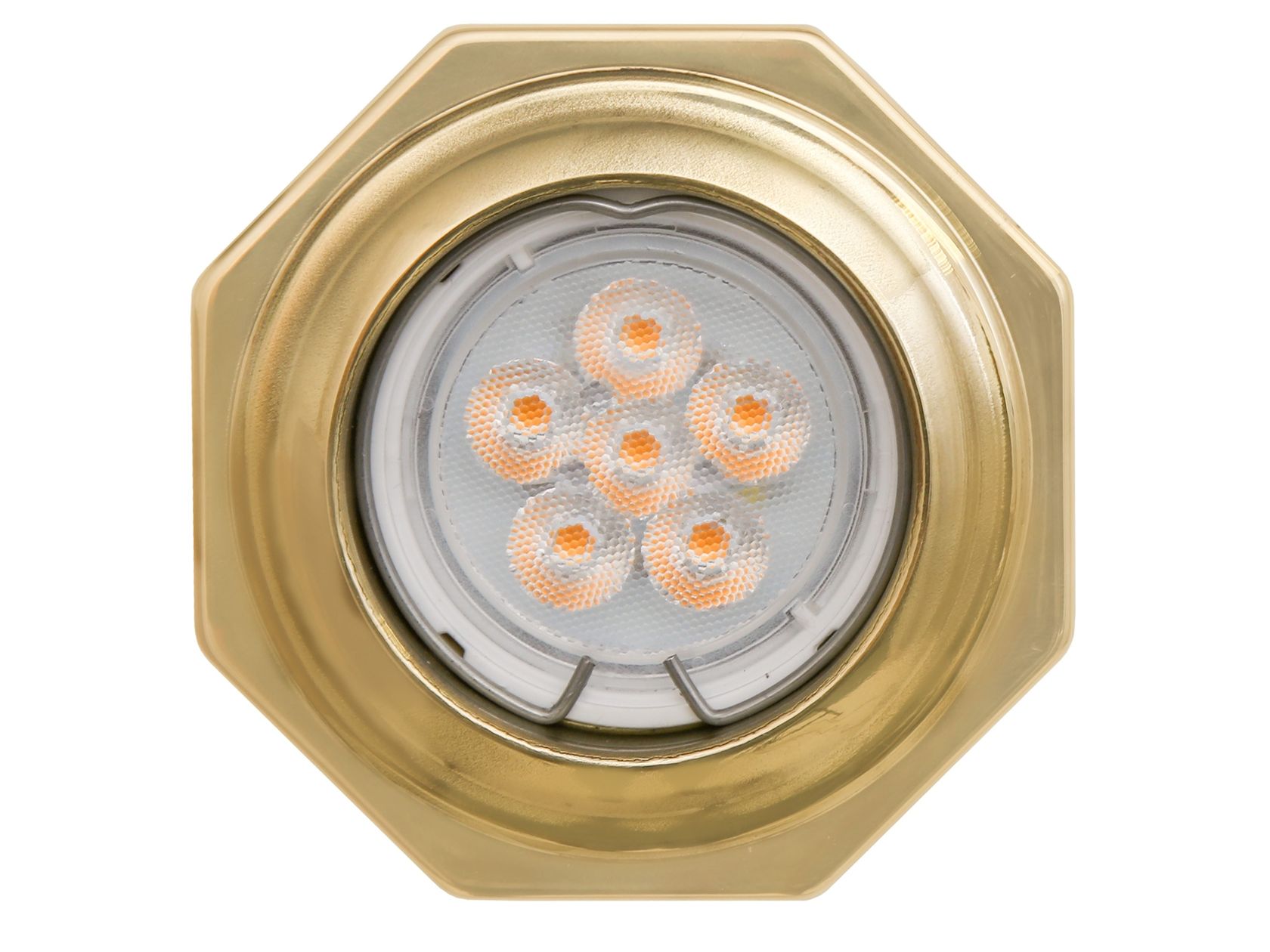 HEXAGON BRASS RECESSED SPOTLIGHT