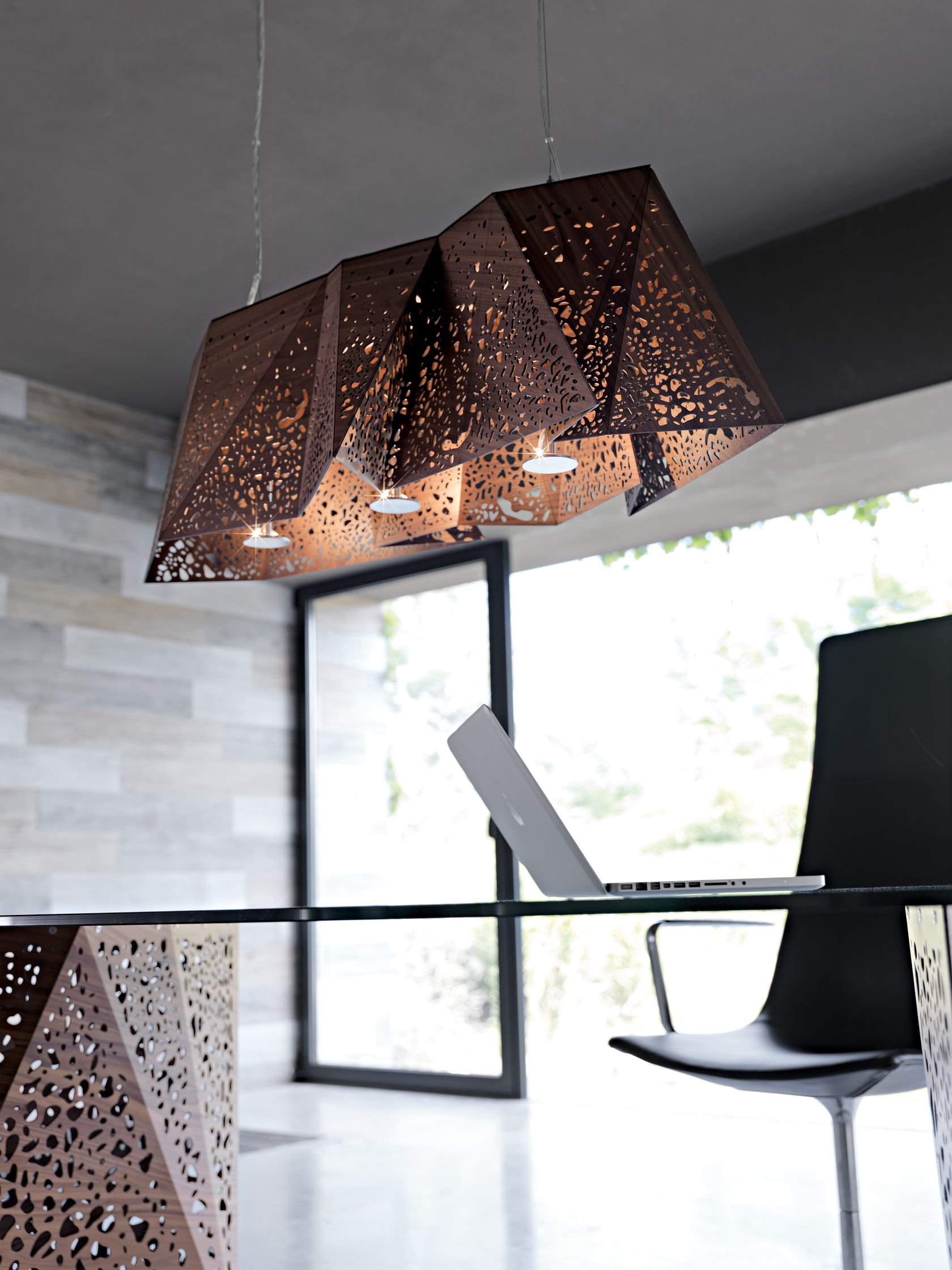 PLYWOOD CHANDELIER