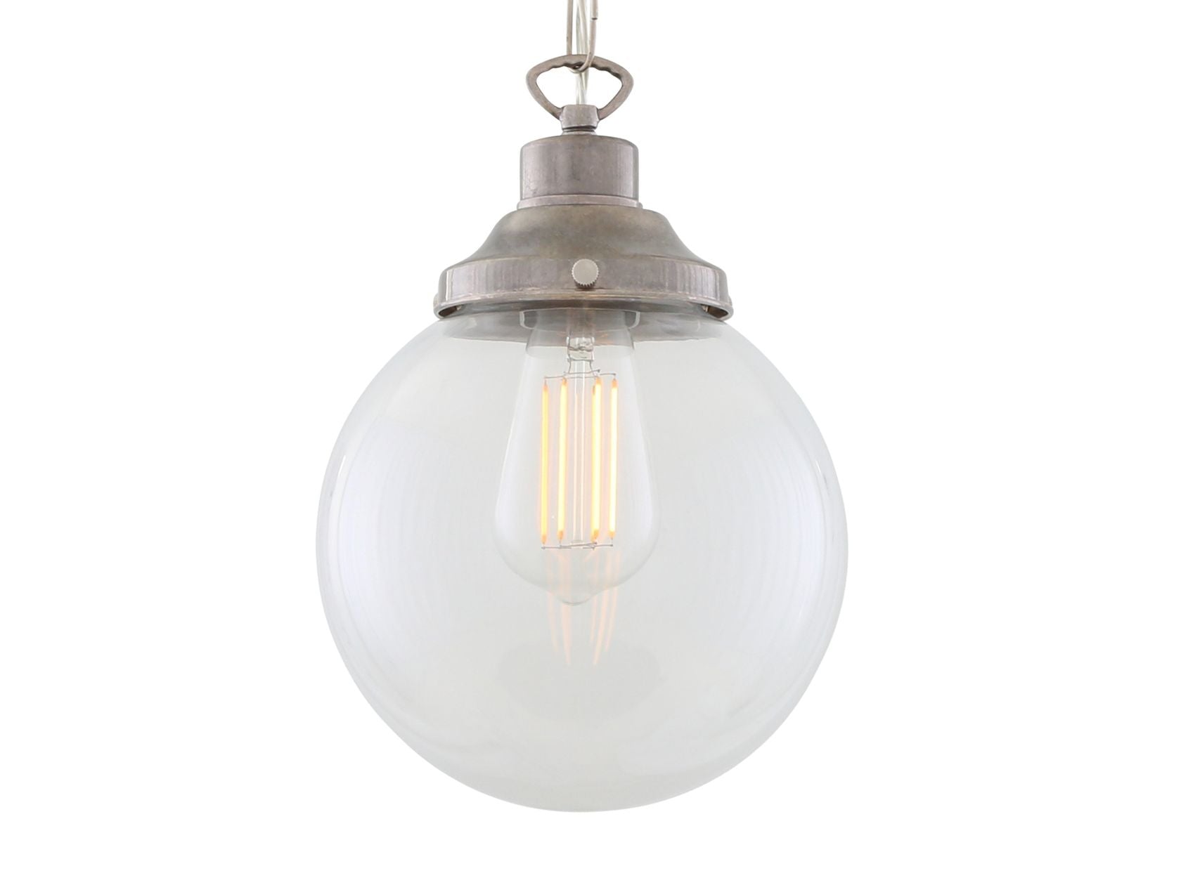 RIAD CLEAR GLOBE PENDANT LIGHT 20CM