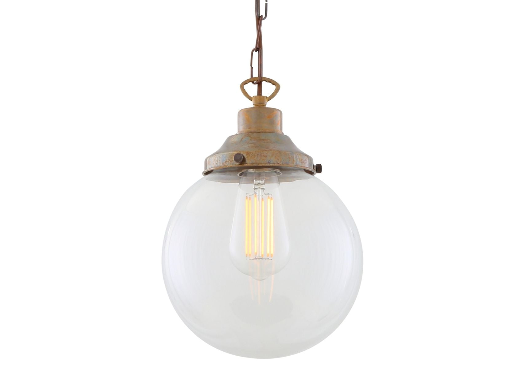 RIAD CLEAR GLOBE PENDANT LIGHT 20CM