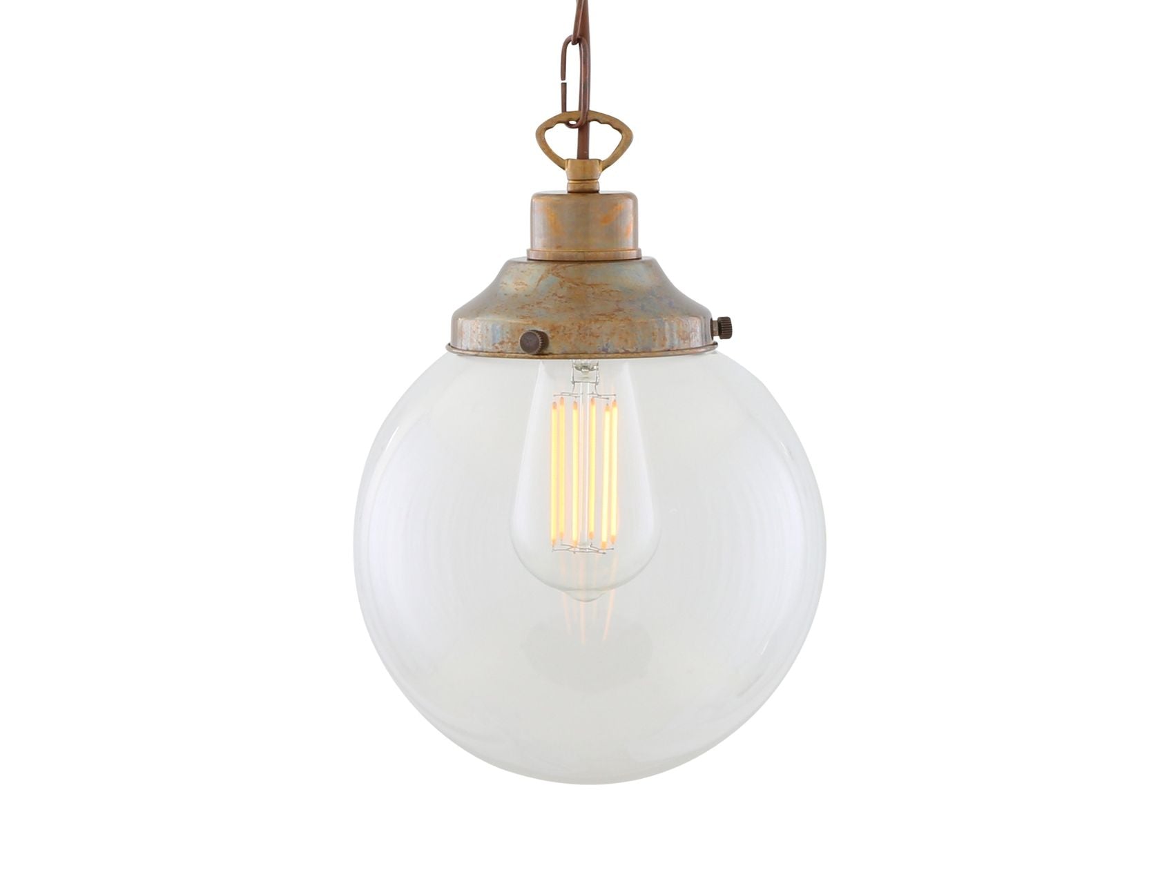 RIAD CLEAR GLOBE PENDANT LIGHT 20CM