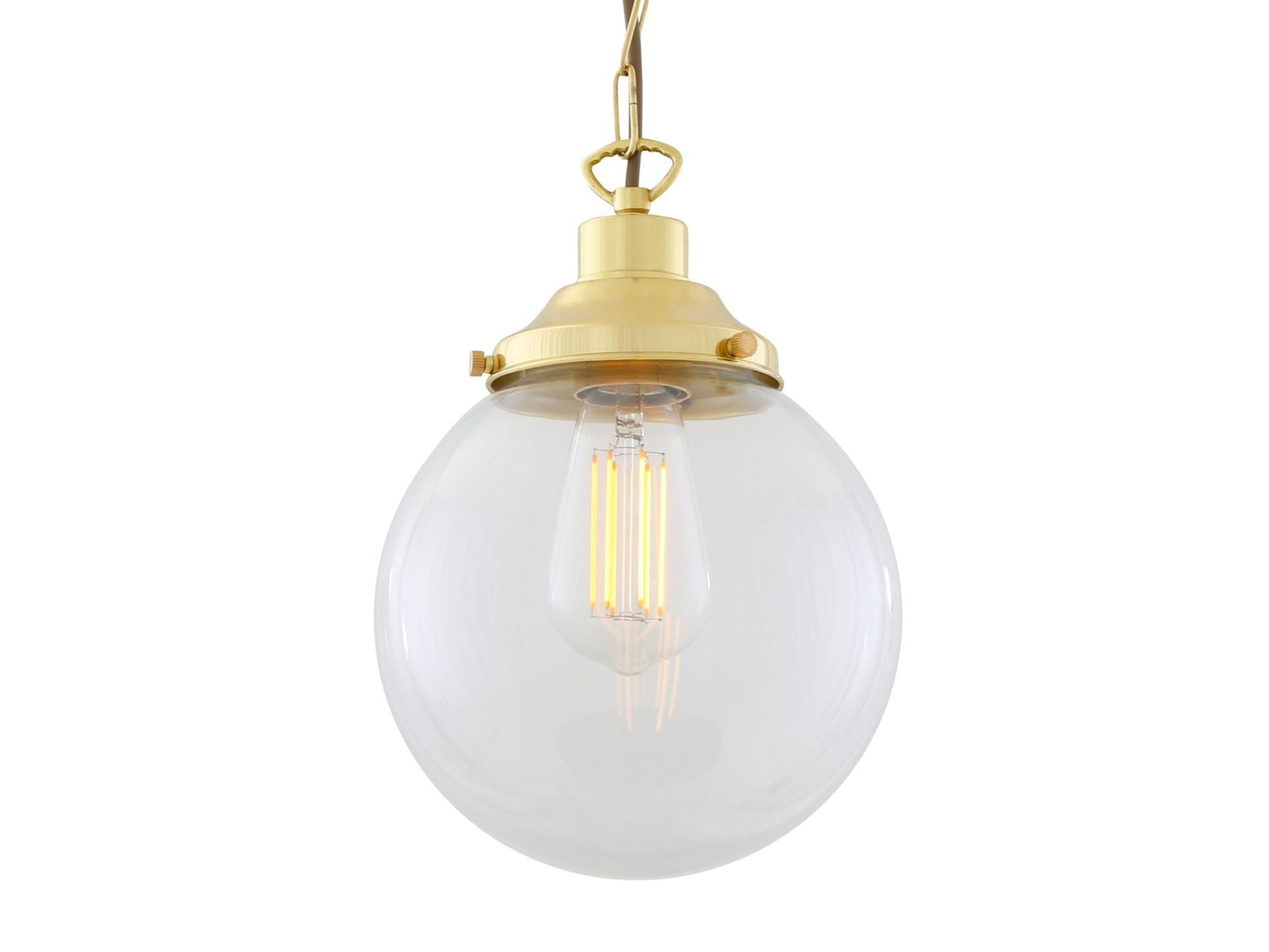 RIAD CLEAR GLOBE PENDANT LIGHT 20CM