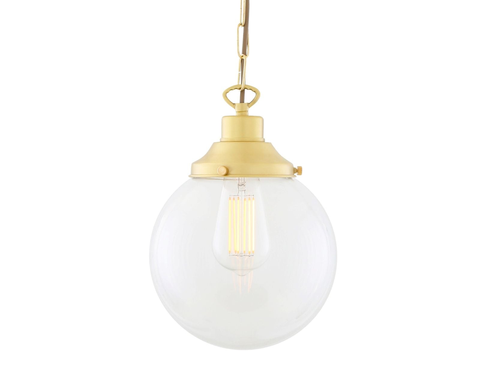 RIAD CLEAR GLOBE PENDANT LIGHT 20CM