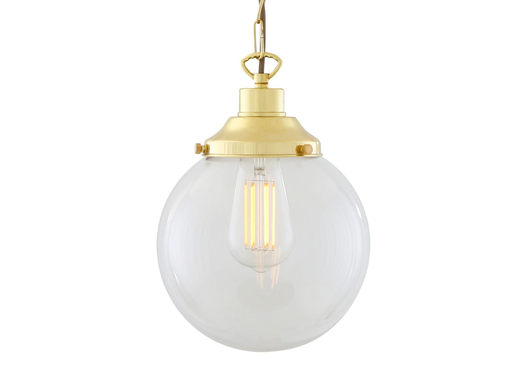 RIAD CLEAR GLOBE PENDANT LIGHT 20CM