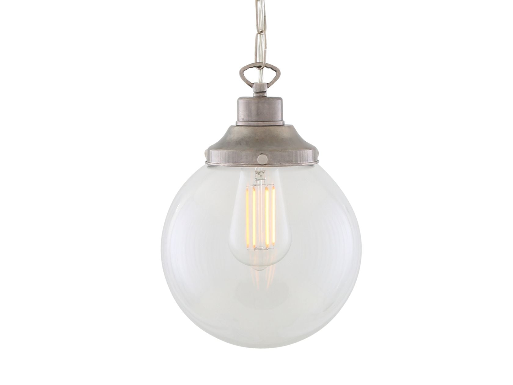 RIAD CLEAR GLOBE PENDANT LIGHT 20CM