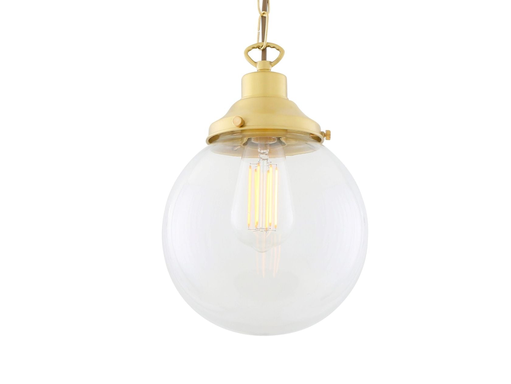 RIAD CLEAR GLOBE PENDANT LIGHT 20CM