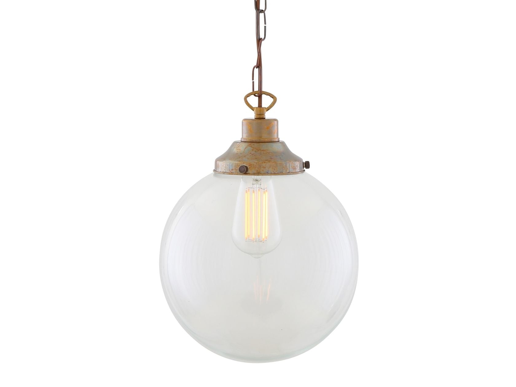 RIAD CLEAR GLOBE PENDANT LIGHT 25CM