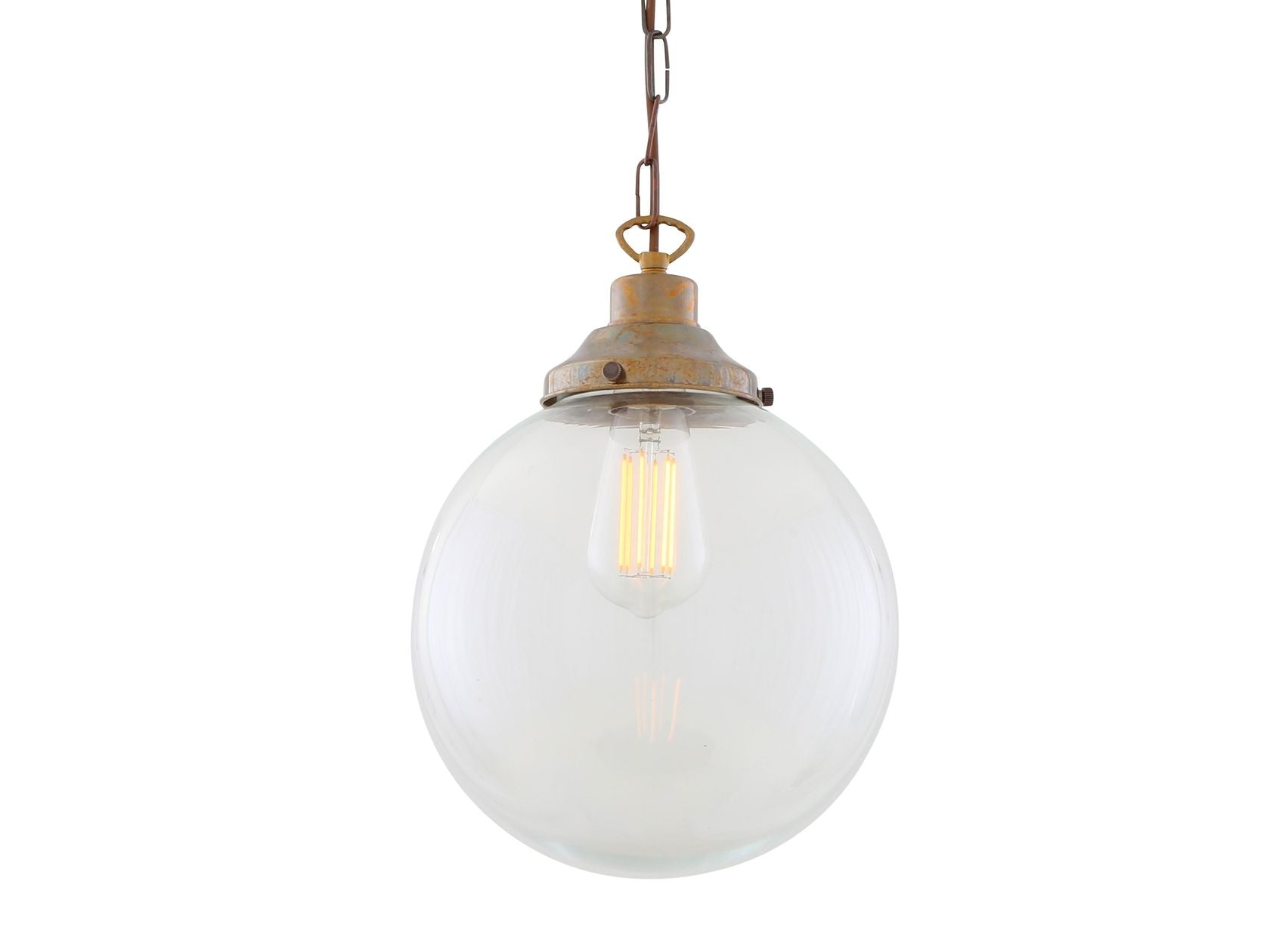 RIAD CLEAR GLOBE PENDANT LIGHT 25CM