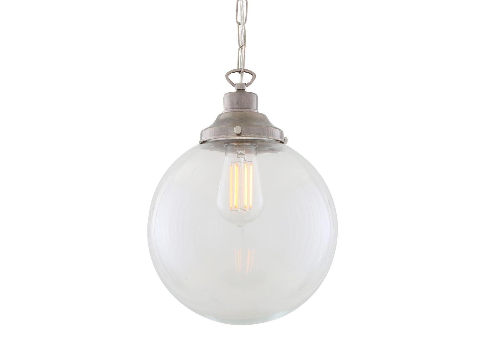 RIAD CLEAR GLOBE PENDANT LIGHT 25CM