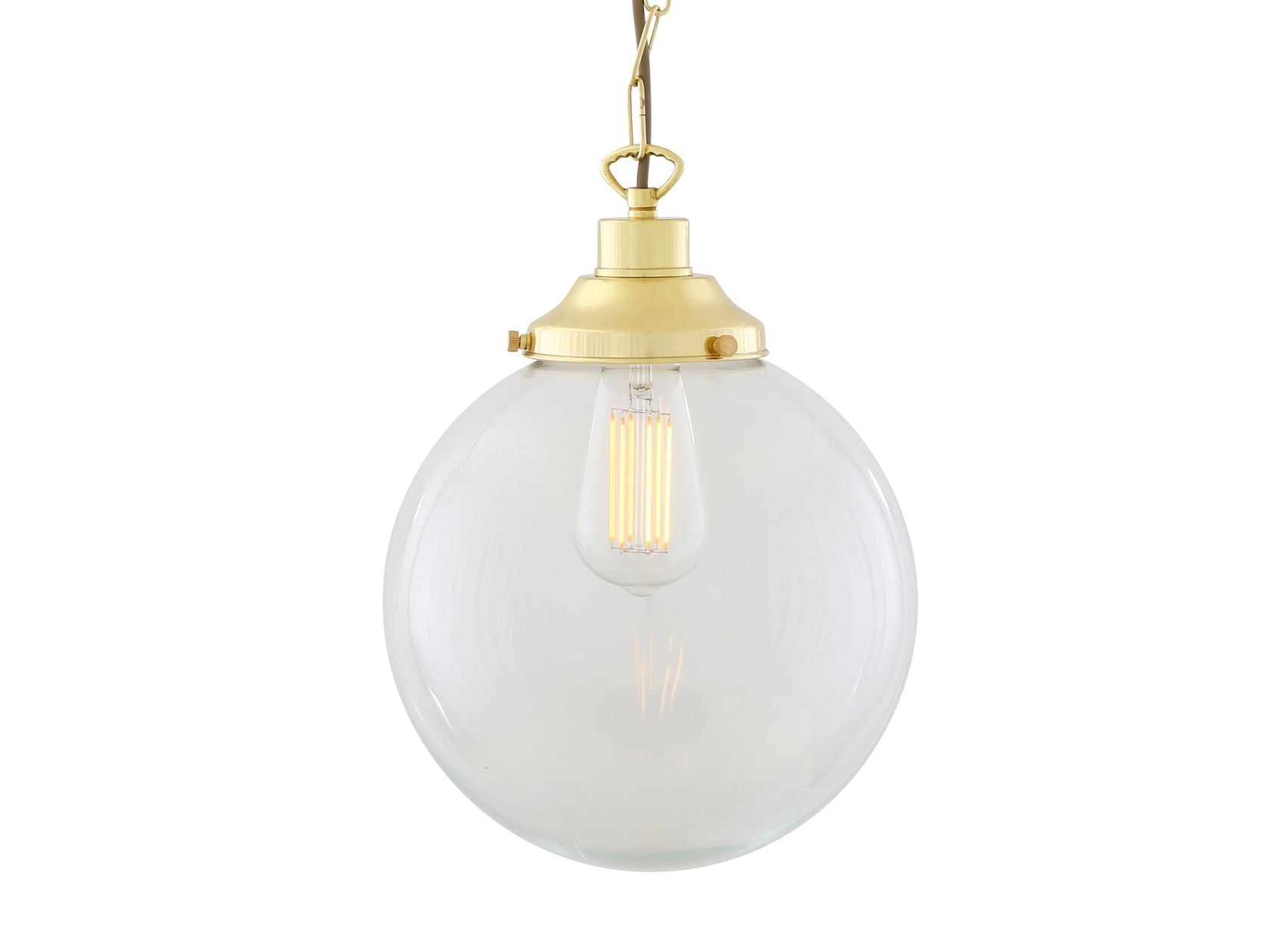 RIAD CLEAR GLOBE PENDANT LIGHT 25CM