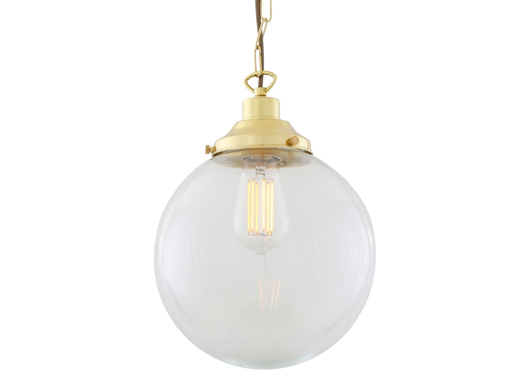 RIAD CLEAR GLOBE PENDANT LIGHT 25CM