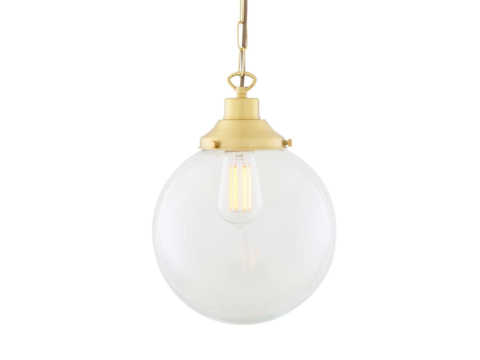 RIAD CLEAR GLOBE PENDANT LIGHT 25CM