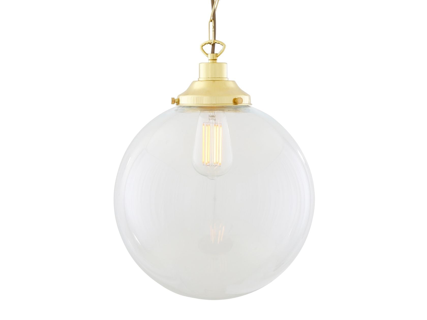 RIAD CLEAR GLOBE PENDANT LIGHT 30CM