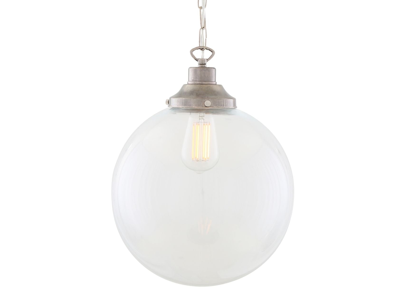 RIAD CLEAR GLOBE PENDANT LIGHT 30CM