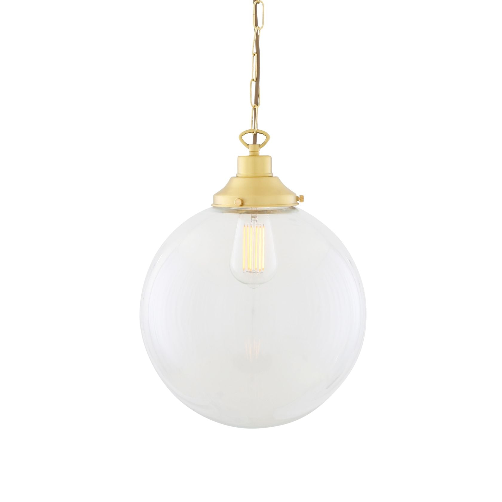 RIAD CLEAR GLOBE PENDANT LIGHT 30CM