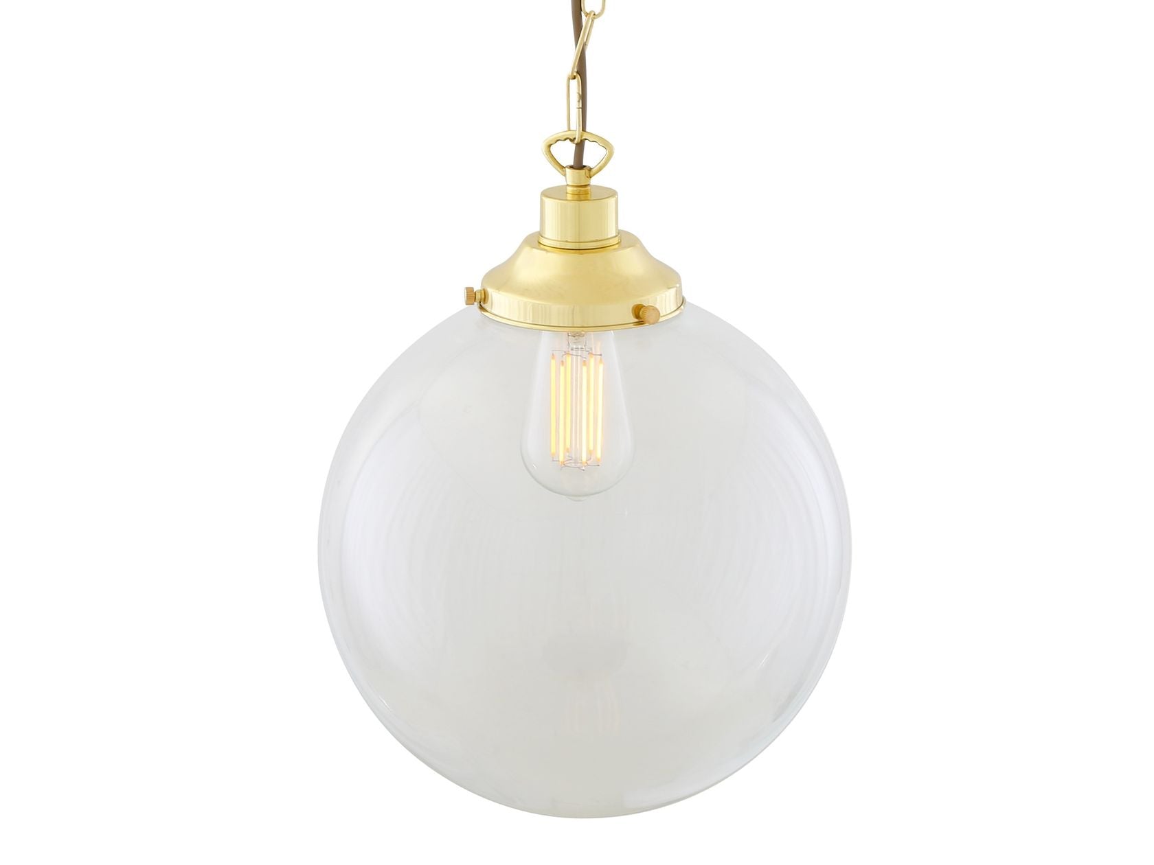 RIAD CLEAR GLOBE PENDANT LIGHT 30CM