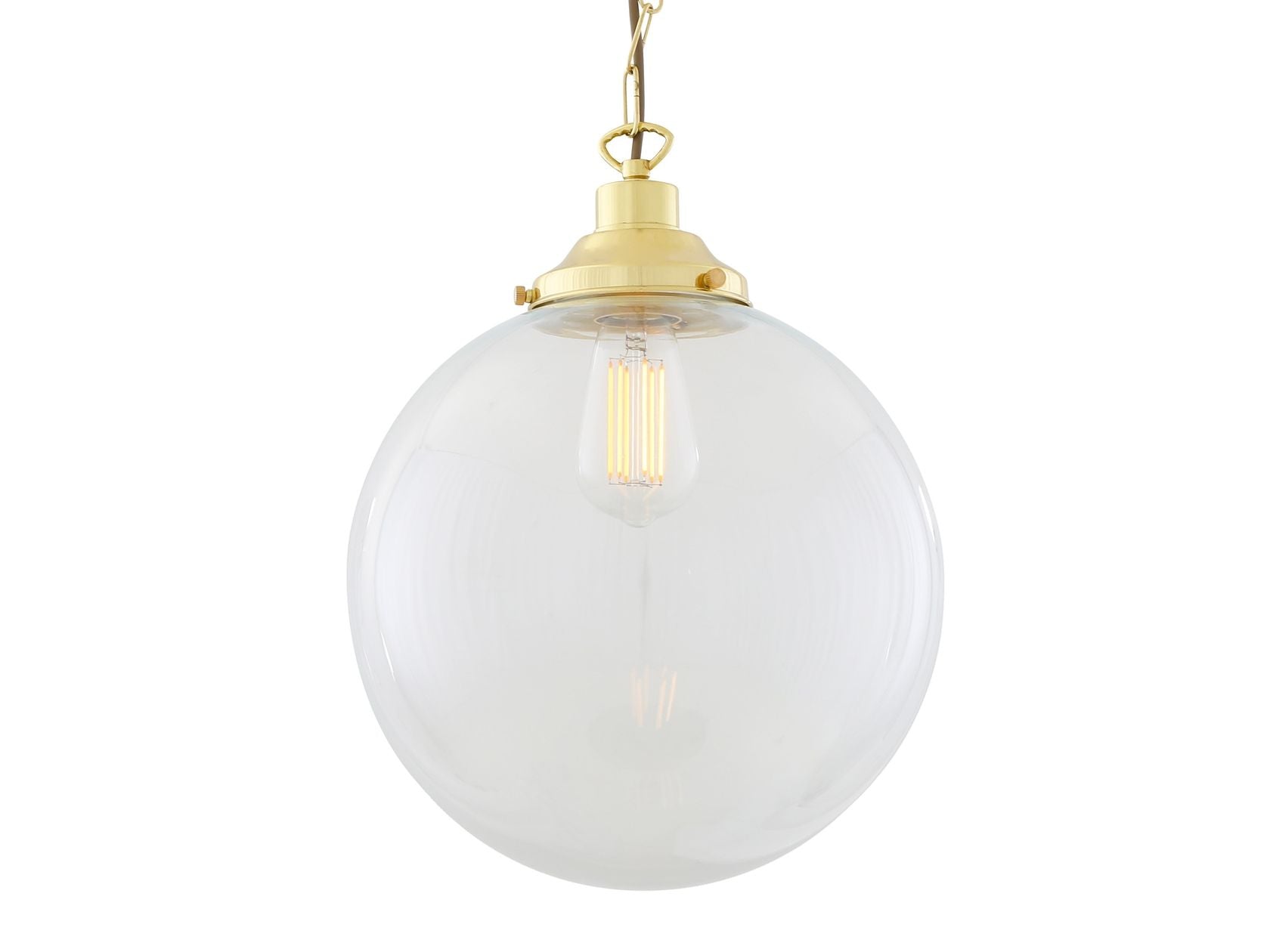 RIAD CLEAR GLOBE PENDANT LIGHT 30CM