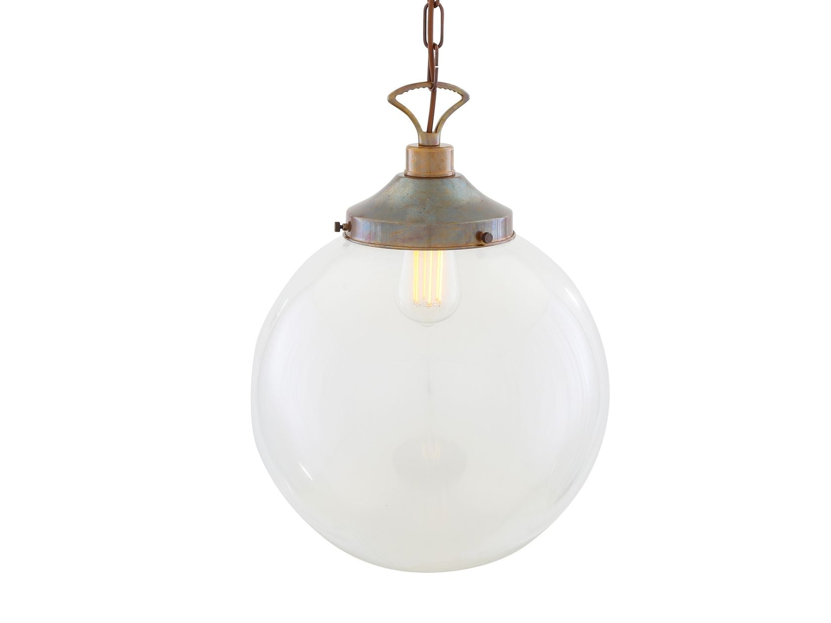 RIAD CLEAR GLOBE PENDANT LIGHT 35CM