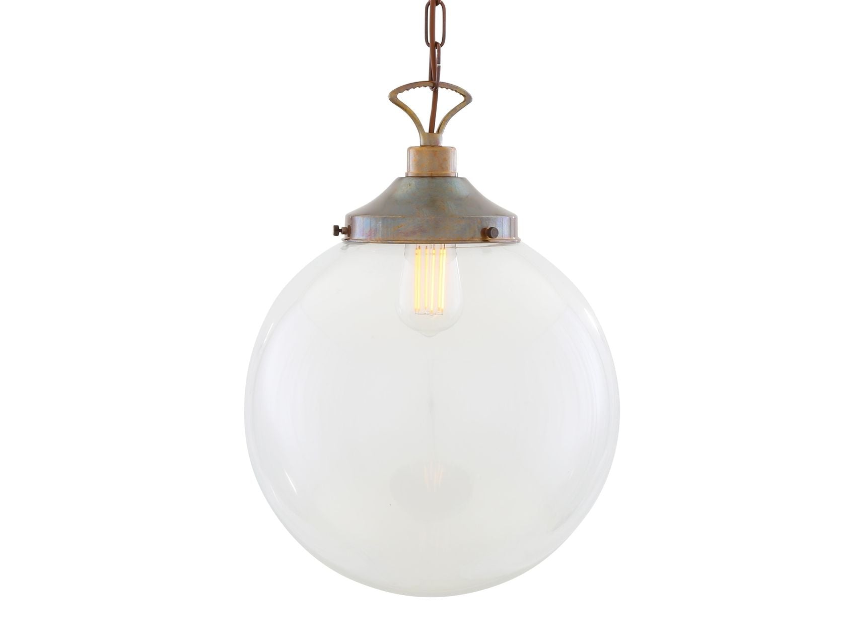 RIAD CLEAR GLOBE PENDANT LIGHT 35CM