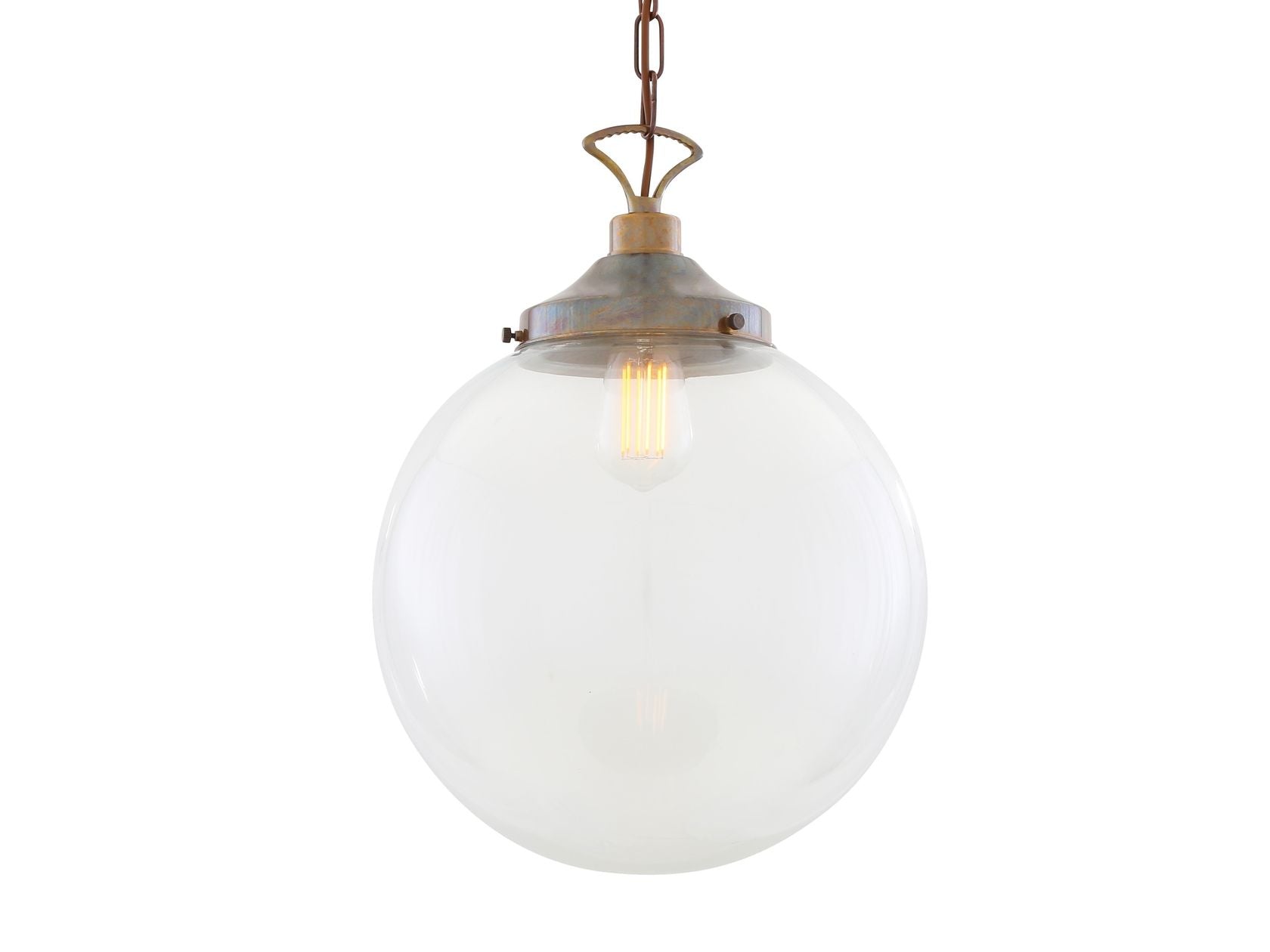 RIAD CLEAR GLOBE PENDANT LIGHT 35CM